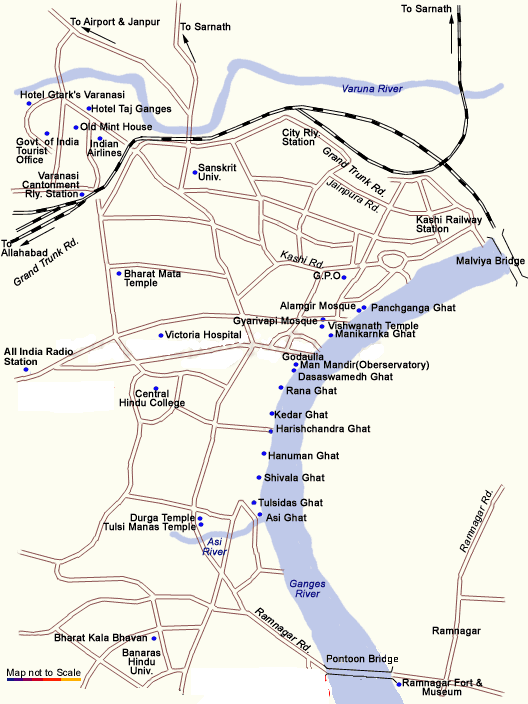  Kashi Vishwanath Temple map and overview