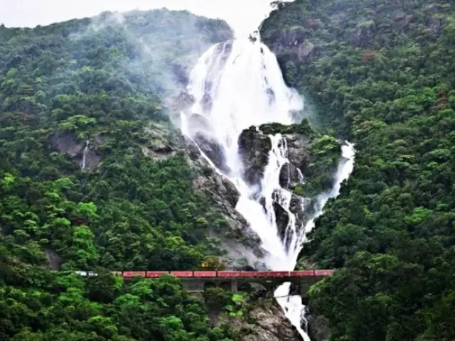 Visit a Dudhsagar waterfalls in Goa