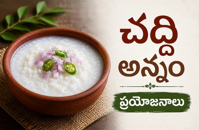 Chaddi annam health benefits in telugu