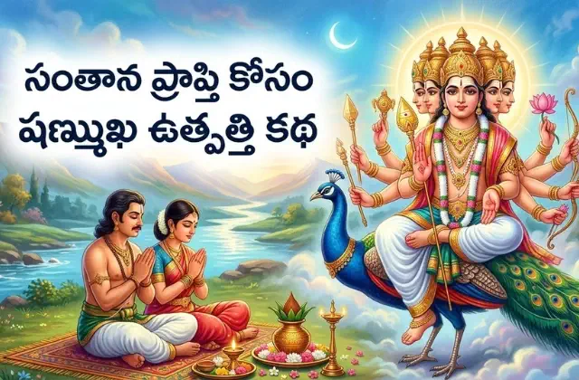Santhana Prapthi Kosam Shanmukha Utpatti Katha