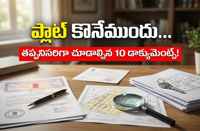 Documents to check before buying open plot Telugu