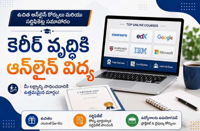 best free online courses with certificates in telugu
