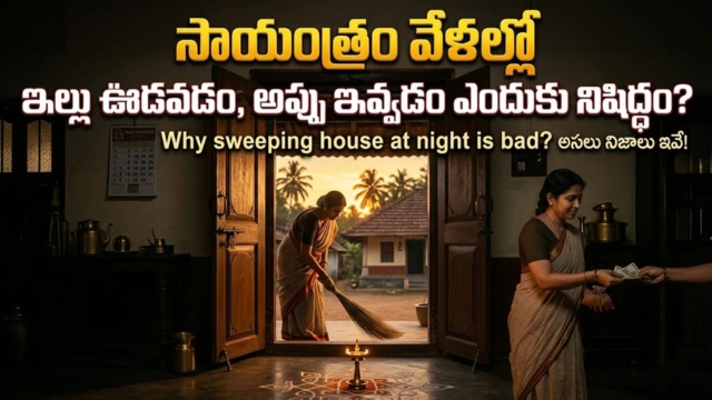 Why sweeping house at night is bad